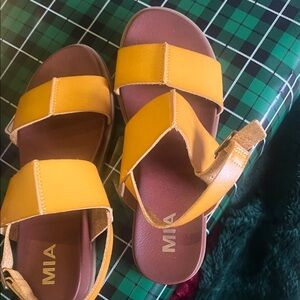 MIA Bright Yellow Sandals